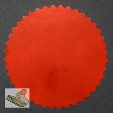 Siegelmarken / Haftetiketten (Ø 56 mm) Terrakotta / Rot