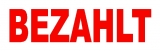 COLOP Stempel BEZAHLT